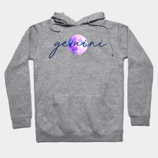 Gemini Moon Quote Hoodie by aterkaderk